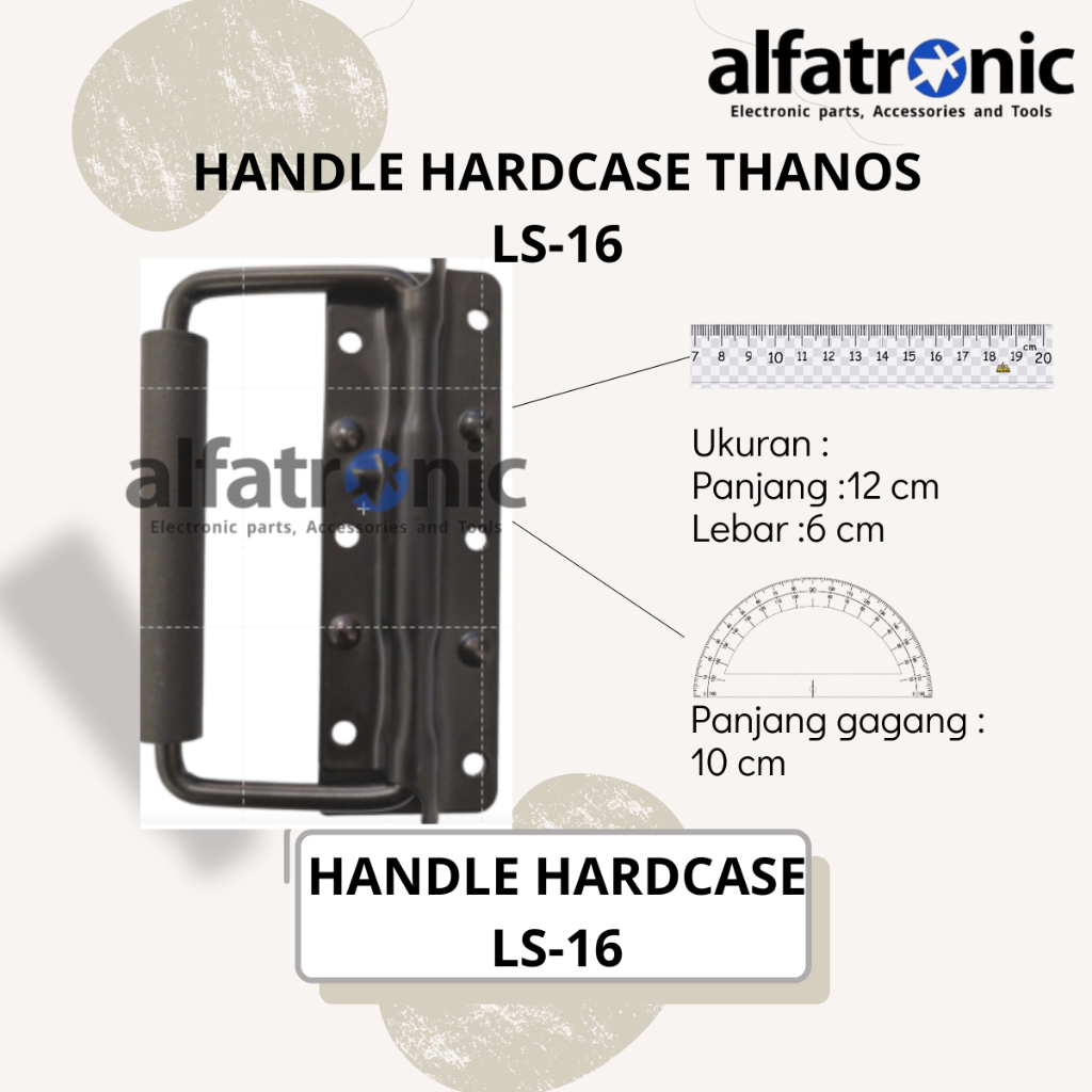 HANDLE HARDCASE THANOS SY-LS 16 BLACK (6MM)