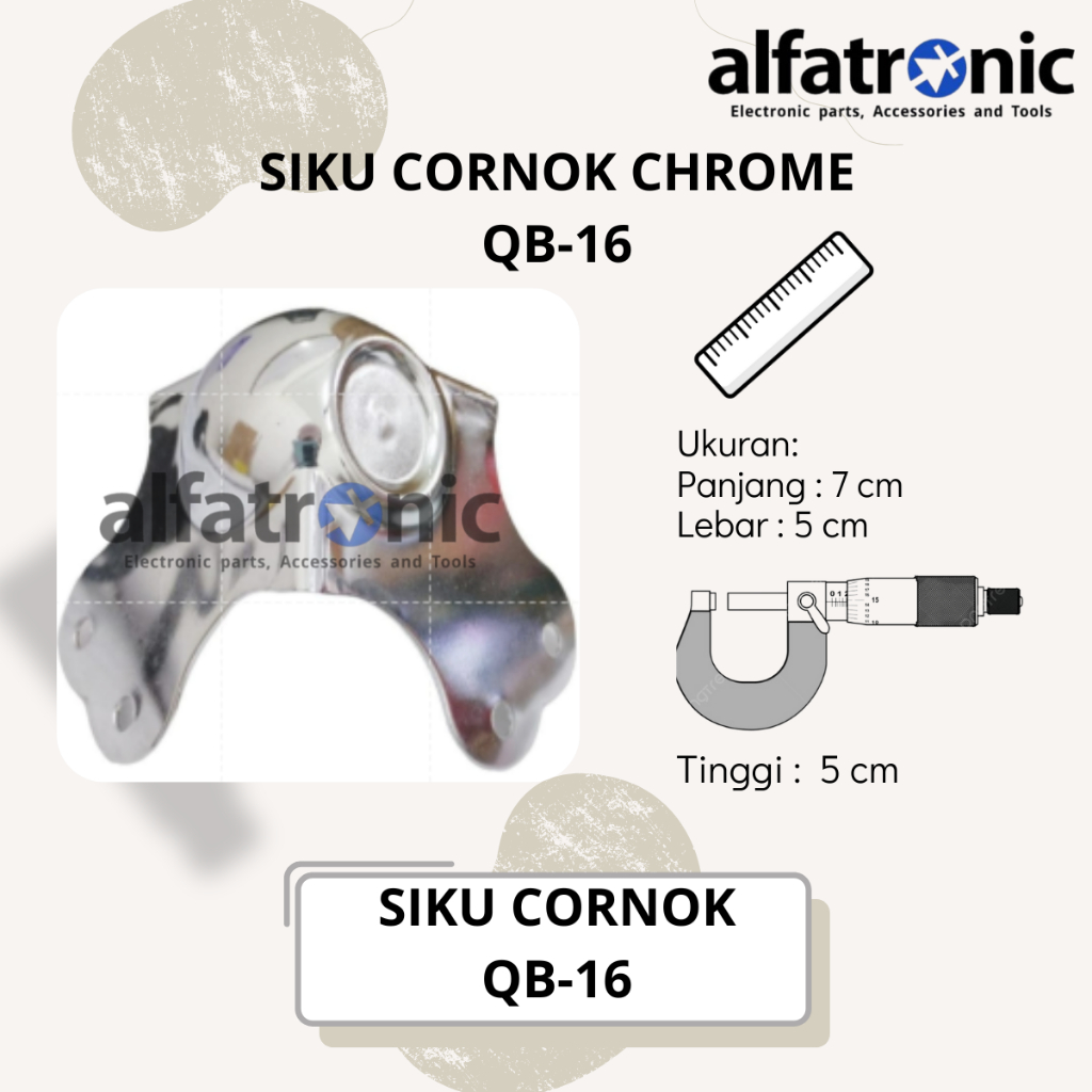 SIKU HARDCASE CORNOK BESAR SILVER THANOS SY-QB06 (SIKU BENJOL PESEK/CEKUNG)
